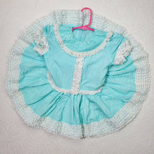 Load image into Gallery viewer, Vintage Blue Frilly Dress 3t?