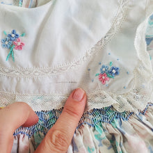 Load image into Gallery viewer, Vintage Pastel Floral Smocked Dress 4t/5t
