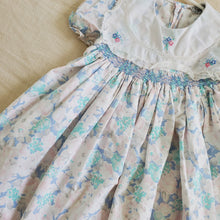 Load image into Gallery viewer, Vintage Pastel Floral Smocked Dress 4t/5t