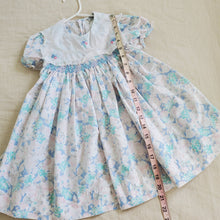 Load image into Gallery viewer, Vintage Pastel Floral Smocked Dress 4t/5t