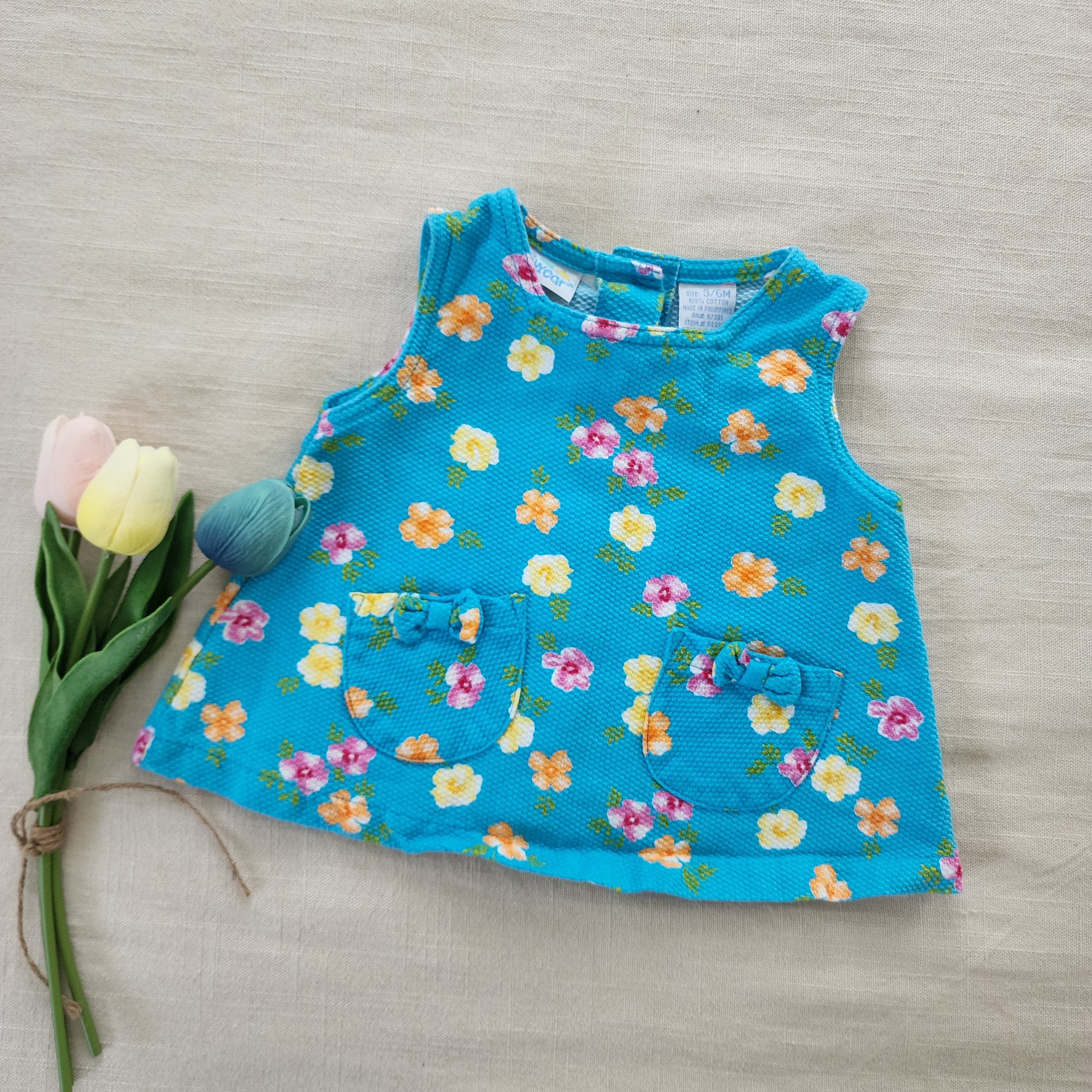 Sunshine & Blooms Top Baby Blue