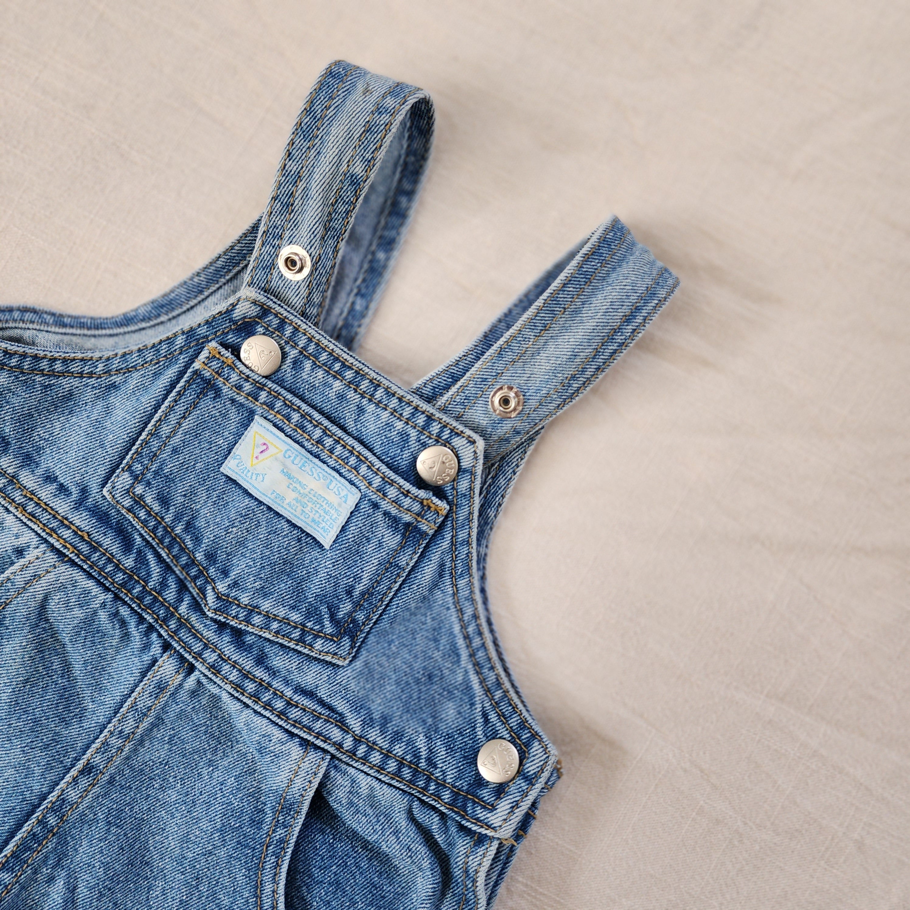 Vintage Guess Denim Overalls 12 months