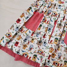 Load image into Gallery viewer, Vintage Birdhouse & Birds Pocket Dress kids 6/8