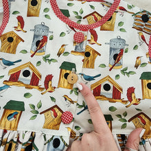 Load image into Gallery viewer, Vintage Birdhouse & Birds Pocket Dress kids 6/8