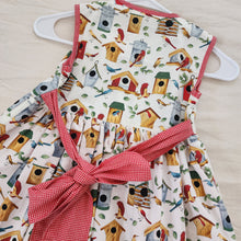Load image into Gallery viewer, Vintage Birdhouse & Birds Pocket Dress kids 6/8