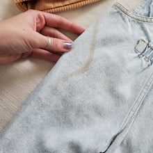 Load image into Gallery viewer, Vintage Guess Leather Patch Clip Overalls 6 months