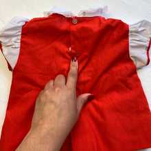 Load image into Gallery viewer, Vintage Smocked Red Dress/Top 3-9 months
