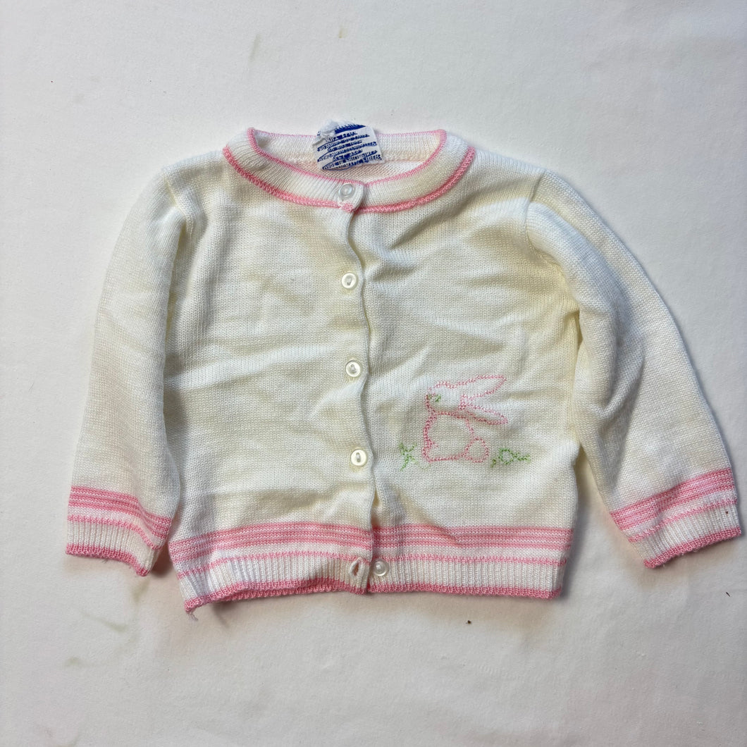 Vintage Bunny Knit Cardigan 3 months