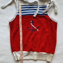 Load image into Gallery viewer, Vintage Anchor Nautical Cami Shirt 3t/4t
