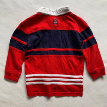 Load image into Gallery viewer, Vintage Red/Navy Striped Long Sleeve 3t
