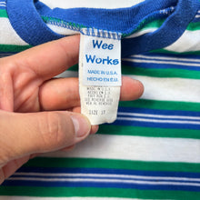Load image into Gallery viewer, Vintage Blue/Green Striped 2t/3t
