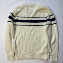 Load image into Gallery viewer, Vintage Lacoste Cream Striped Knit Sweater kids 10/12
