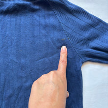 Load image into Gallery viewer, Vintage Navy Blue Ribbed Turtleneck 4t/5t
