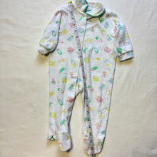 Load image into Gallery viewer, Vintage Baby Pattern Footed PJs 3-6 months
