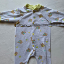 Load image into Gallery viewer, Vintage Bears Pattern Footed PJs newborn
