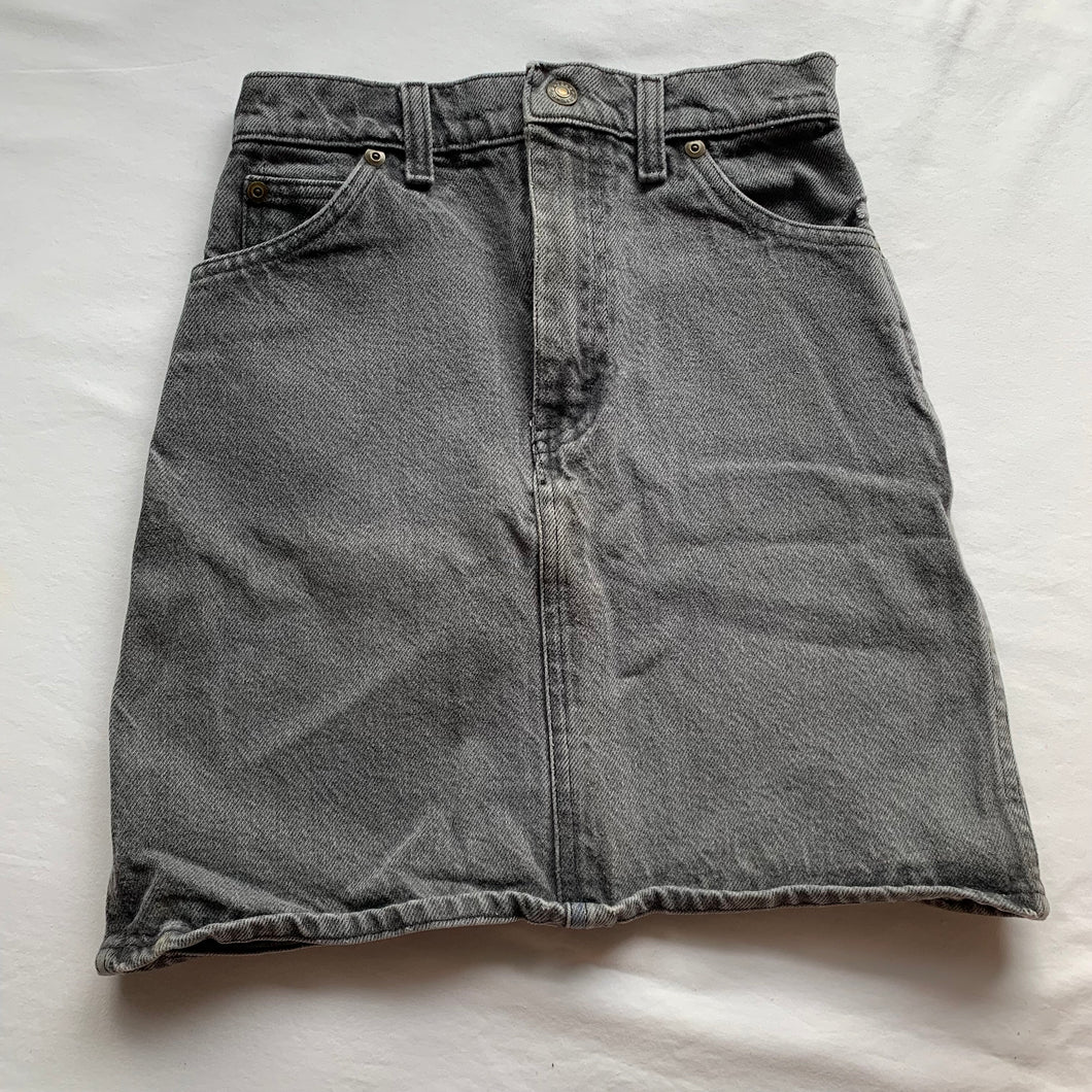 Vintage Faded Gray Jean Skirt kids 8