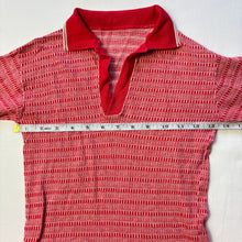 Load image into Gallery viewer, Vintage 60s/70s Red Pattern Long Sleeve kids 6 *flaws

