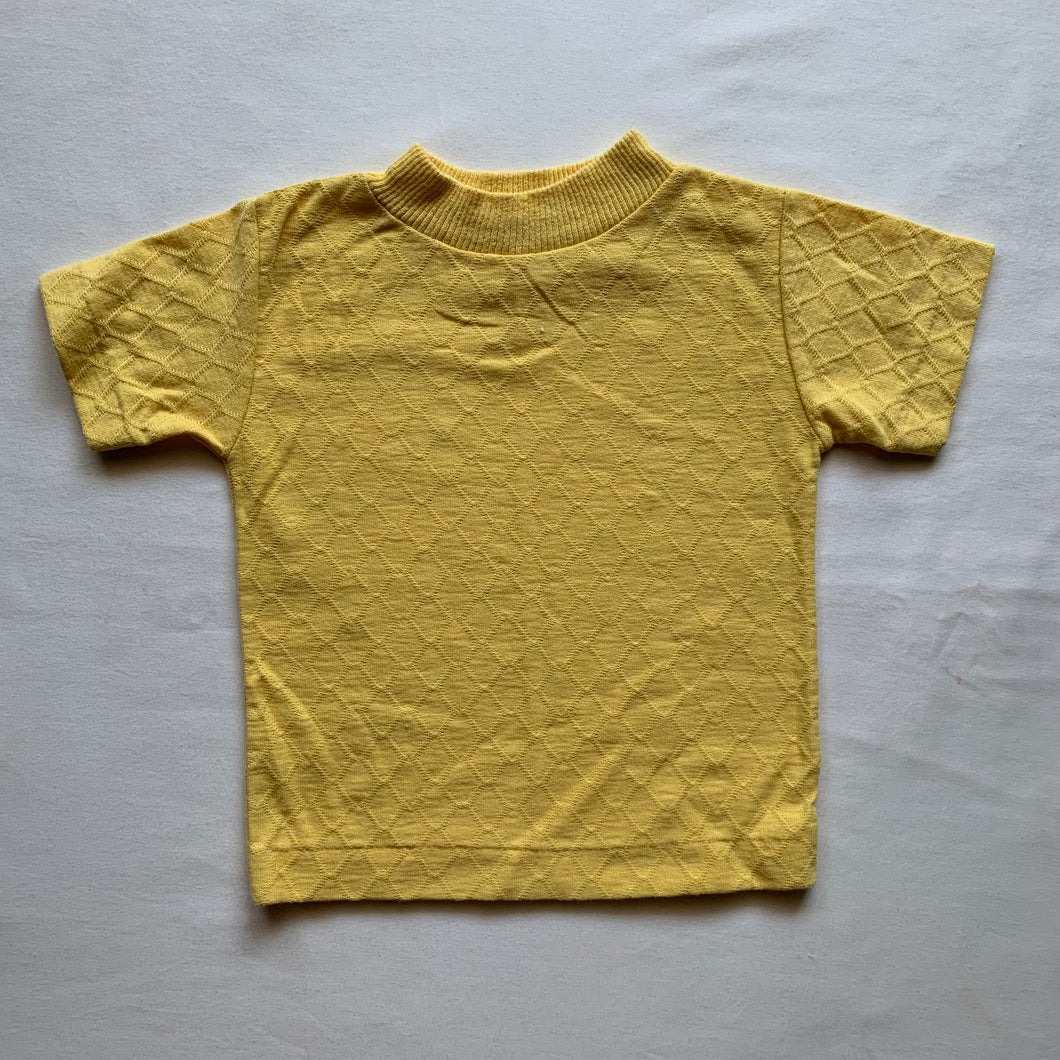 Vintage 70s Healthtex Yellow Textured Shirt 2t