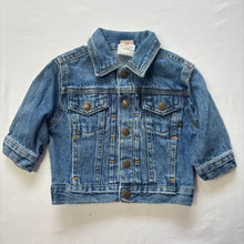 Load image into Gallery viewer, Vintage Trucker Jean Jacket 6-9 months
