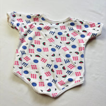 Load image into Gallery viewer, Vintage Picnic Pattern Romper 6-9 months *flaw

