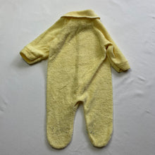 Load image into Gallery viewer, Vintage Yellow Terrycloth Footed PJs newborn
