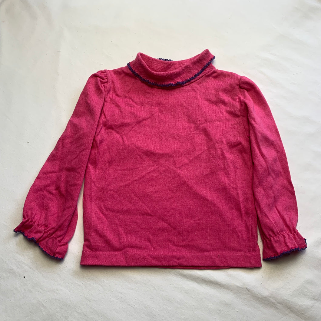 Vintage Healthtex Pink Turtleneck Shirt 2/3t