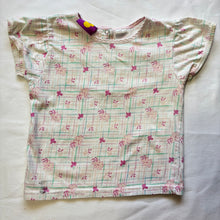 Load image into Gallery viewer, Vintage Floral Grid Shirt 4t
