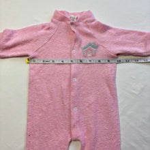 Load image into Gallery viewer, Vintage House Terrycloth Pink Footed PJs 3 months
