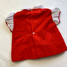 Load image into Gallery viewer, Vintage Smocked Red Dress/Top 3-9 months
