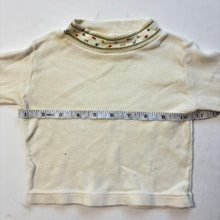 Load image into Gallery viewer, Vintage Cream Turtleneck Long Sleeve 9-12 months
