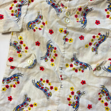 Load image into Gallery viewer, Vintage Trains Pattern Romper 6-9 months
