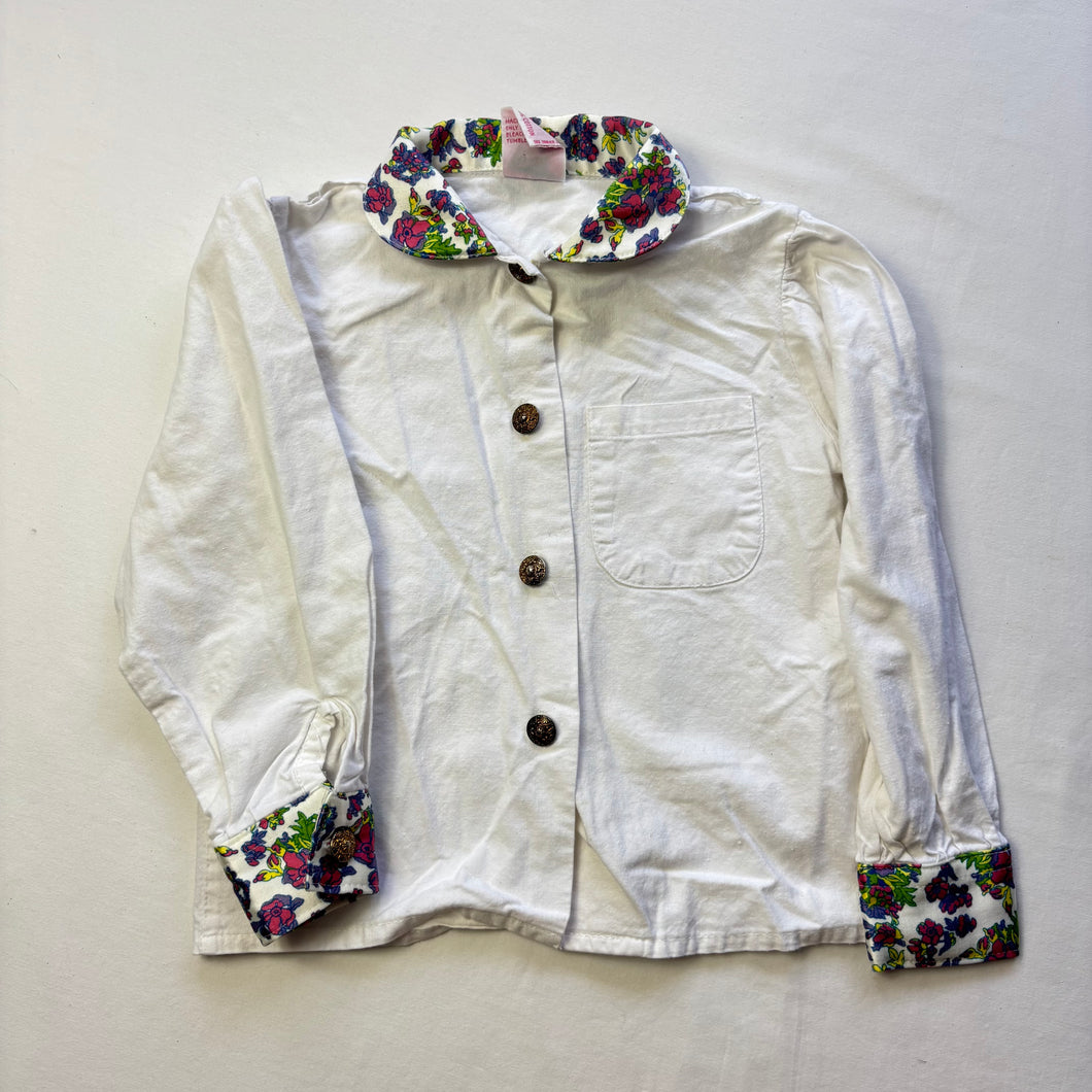 Vintage Floral Pop Buttondown 5t