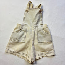 Load image into Gallery viewer, Vintage Cream Shortalls 0-3 months
