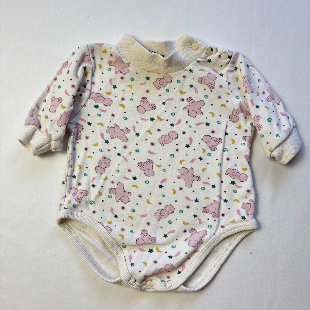 Vintage Pink Bears Romper 3 months