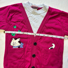 Load image into Gallery viewer, Vintage Cat Pink Sweater Shirt kids 6/7
