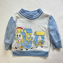 Load image into Gallery viewer, Vintage Train Crewneck Sweater 6 months
