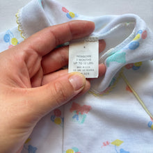 Load image into Gallery viewer, Vintage Bears + Balloons Footed PJs 0-3 months
