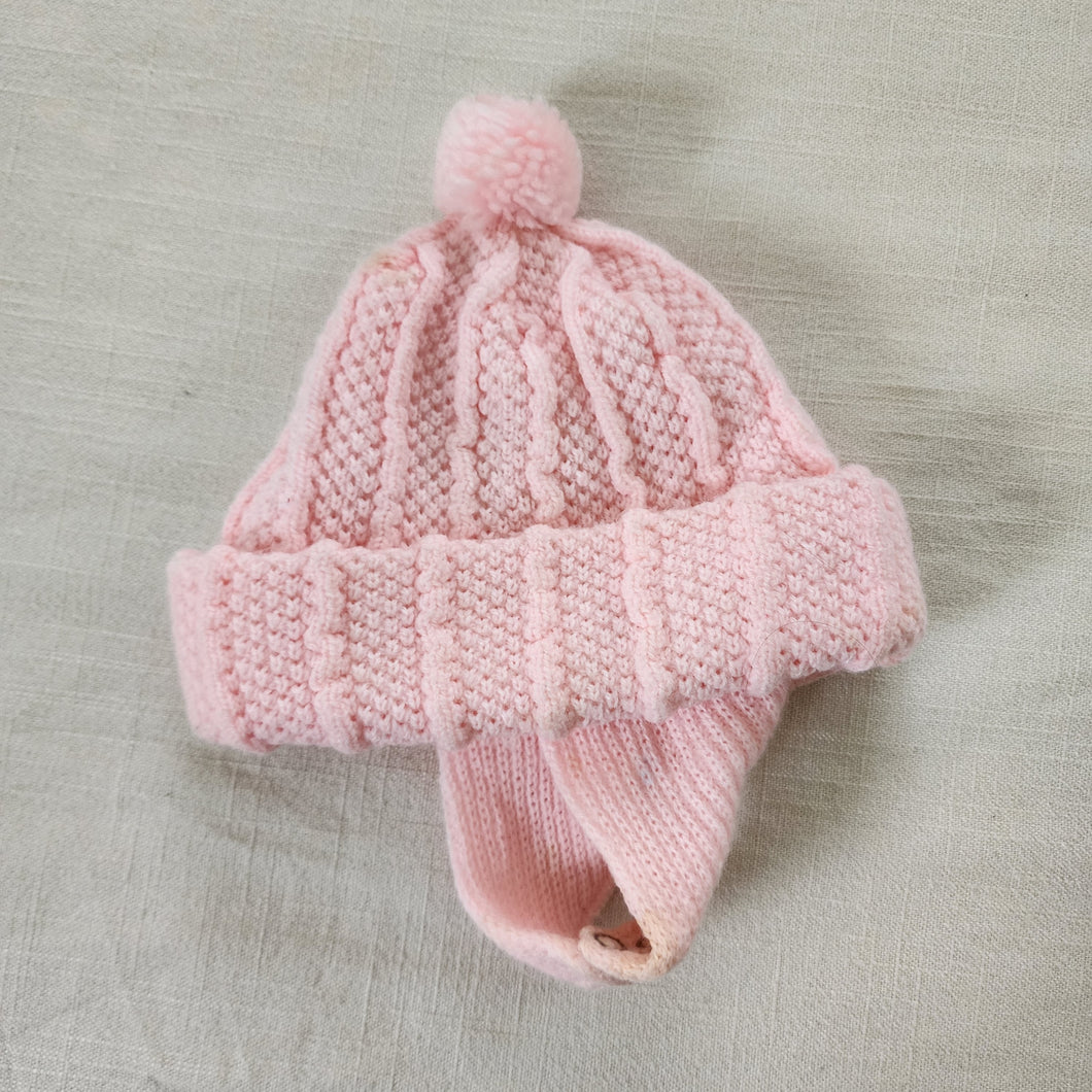 Vintage Pink Knit Hat 6 months