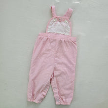 Load image into Gallery viewer, Vintage Healthtex Pink Striped Overalls 18 months
