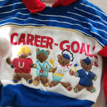 Load image into Gallery viewer, Vintage Career Goals Bear Collared Crewneck 6-9 months
