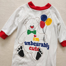 Load image into Gallery viewer, Vintage Unbearably Cute Bear Pjs 3-6 months
