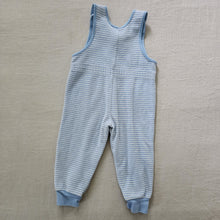 Load image into Gallery viewer, Vintage Absorba Blue Striped Romper 6-9 months
