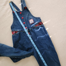 Load image into Gallery viewer, Vintage Oshkosh Denim Plaid Overalls 5t
