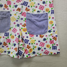 Load image into Gallery viewer, Vintage 90s Floral Gingham Romper 5t
