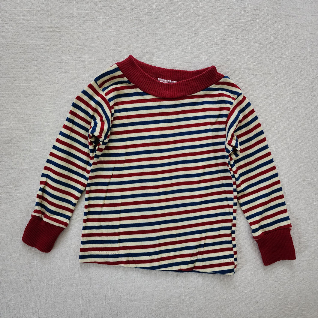 Vintage 70s Striped Long Sleeve Shirt 18 months