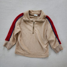 Load image into Gallery viewer, Vintage Velour Halfzip Shirt 18-24 months
