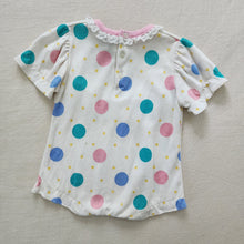 Load image into Gallery viewer, Vintage Butterfly Polka Dot Romper 12 months
