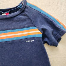 Load image into Gallery viewer, Vintage Tommy Hilfiger Navy Stripe Tee 4t
