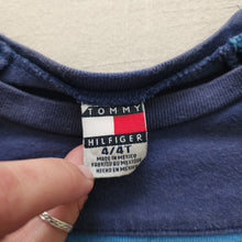 Load image into Gallery viewer, Vintage Tommy Hilfiger Navy Stripe Tee 4t
