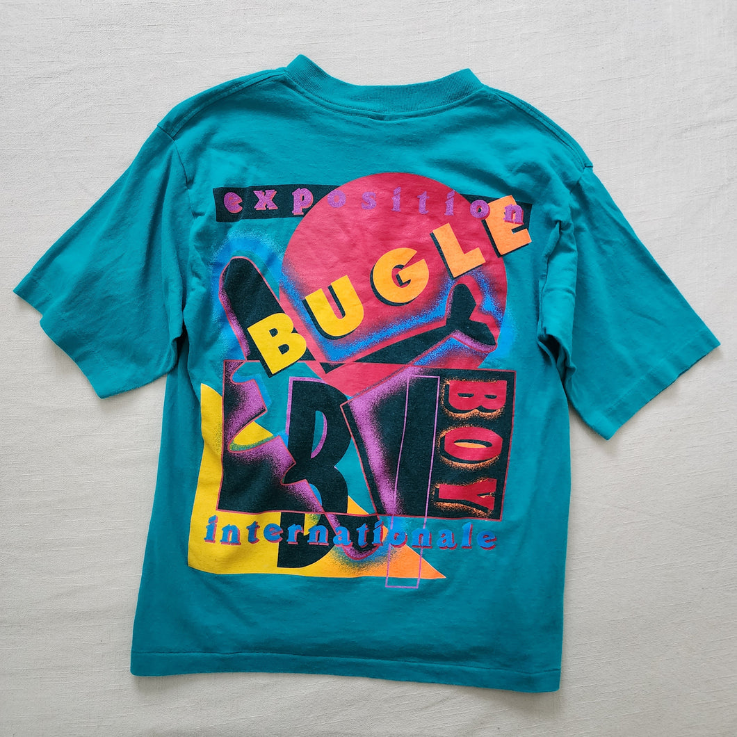 Vintage Bugle Boy Aqua Tee kids 12/14